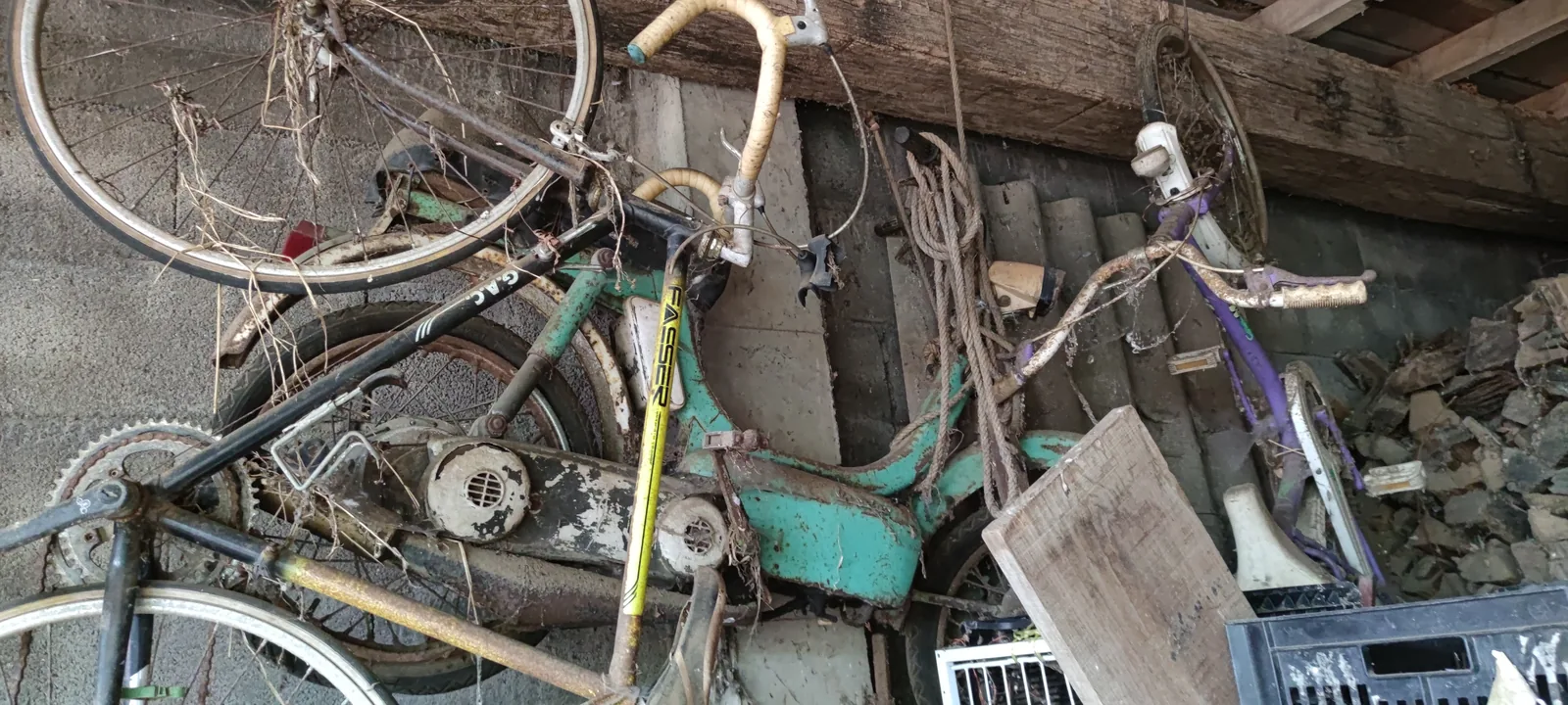 La Vespino abandonada en el trastero